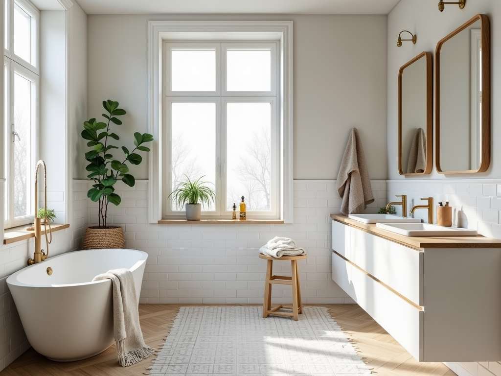 Charming Scandinavian Small Bathrooms