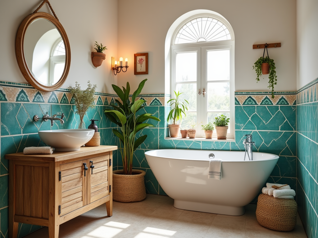 Transform Your Small Bathroom into a Mediterranean Oasis