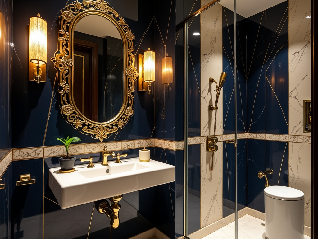 Transform Your Small Bathroom with Art Deco Elegance