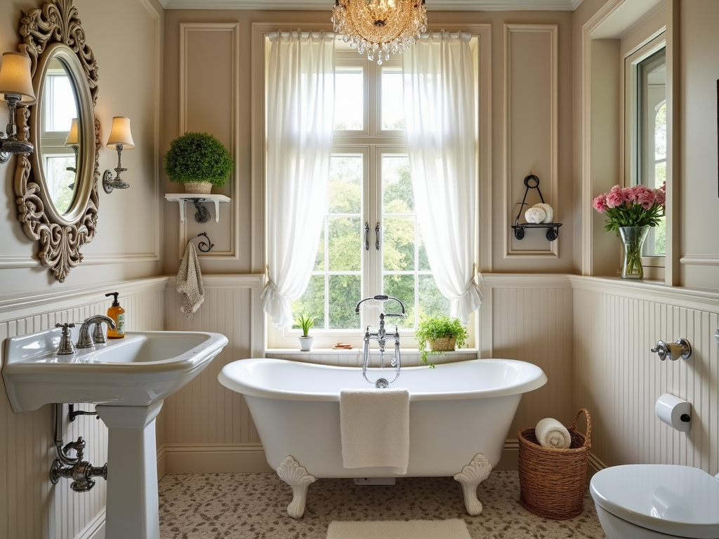 Charming Victorian Romantic Ideas for Small Bathrooms