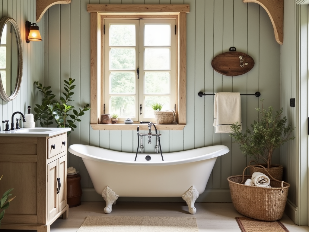 Charming Rustic French Country Small Bathroom Ideas