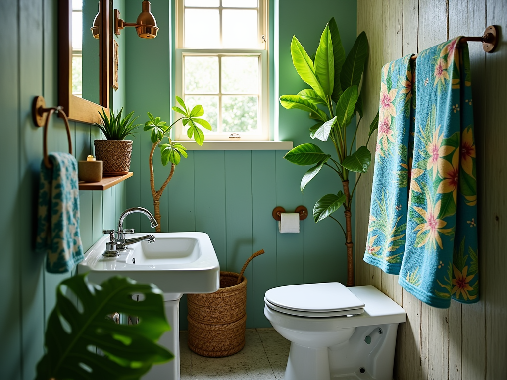 Transform Your Small Bathroom into a Hawaiian Tropical Oasis