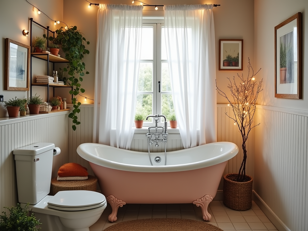 Bohemian Bliss: Transform Your Small Parisian Bathroom