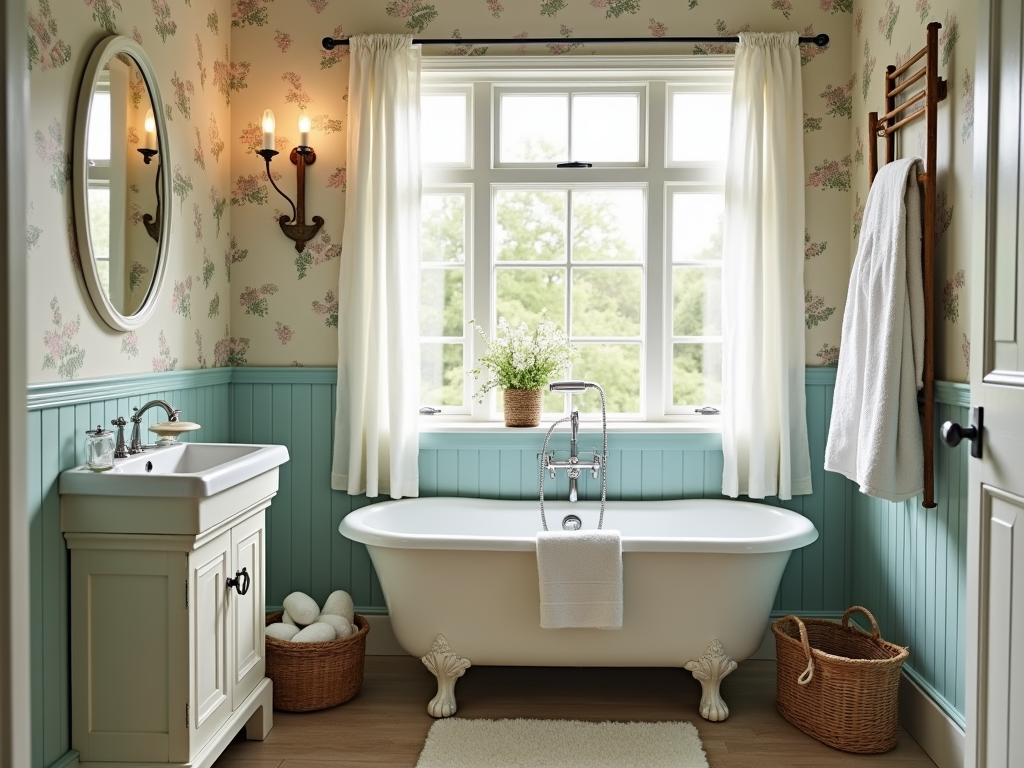 Charming Shabby Chic Bathrooms: English Cottage Inspiration