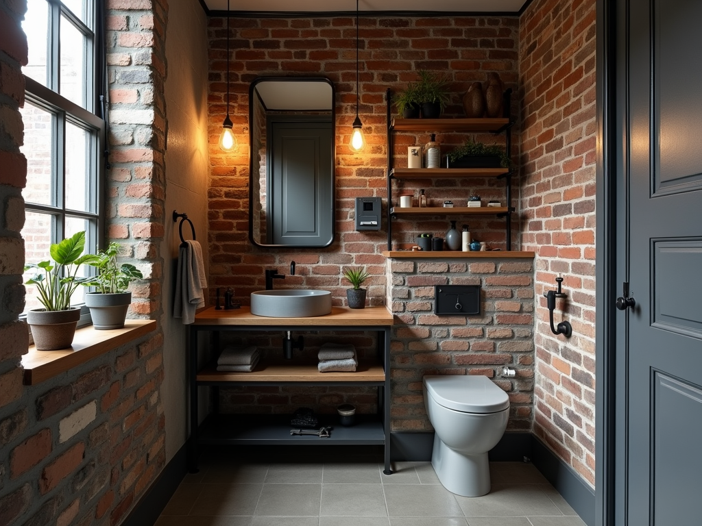 Chic Industrial Loft Bathroom Ideas