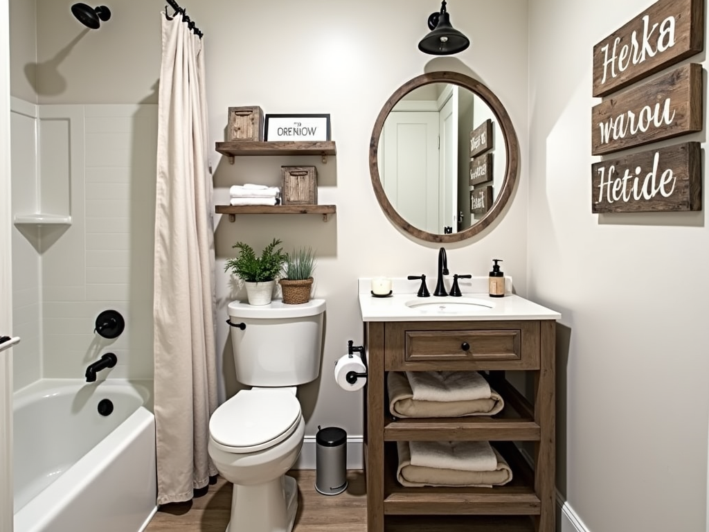 Charming Small Bathroom Farmhouse Ideas