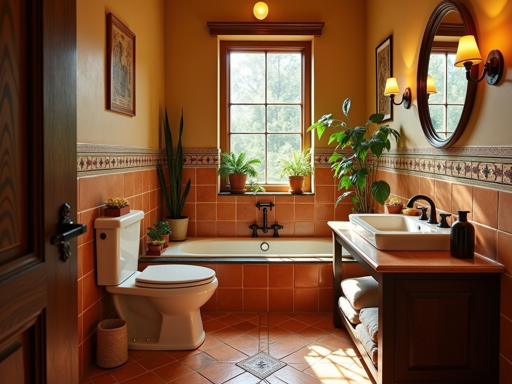 Transform Your Small Bathroom with Tuscan Charm